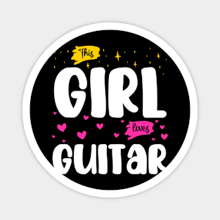 This Girl Loves Guitar - Music Enthusiast Magnet